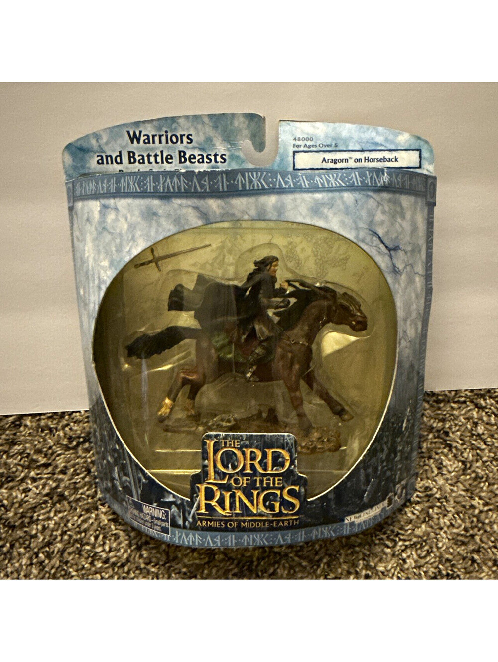 Play Along Lord of the Rings Aragorn on Horseback Figure Boxed 2003 MPN 48000
